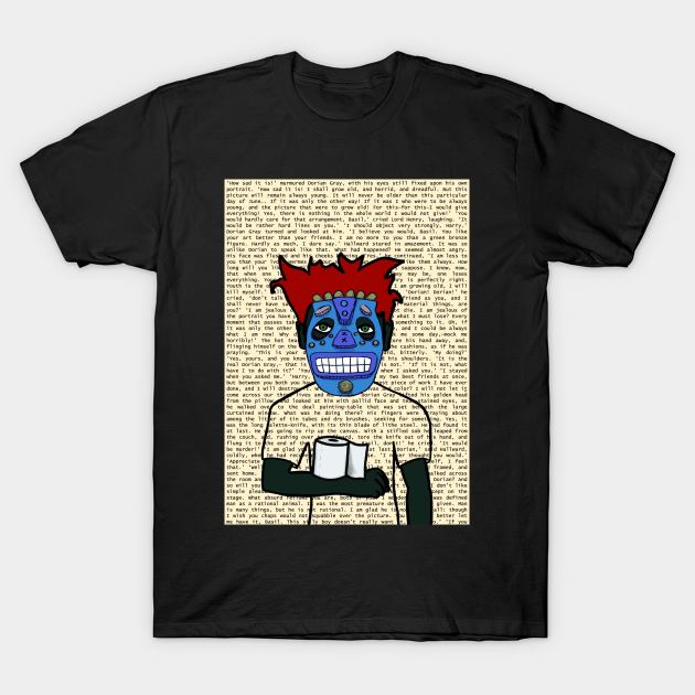 Charming Personality: A Whimsical Portrait T-Shirt by Hashed Art